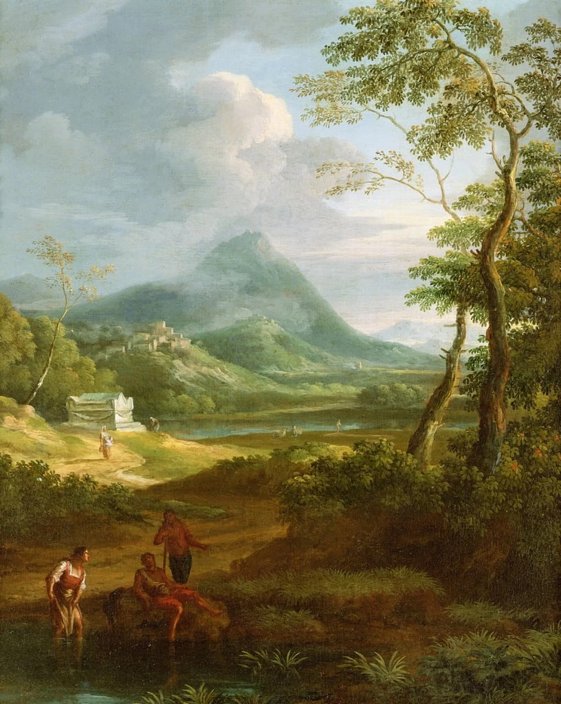 Figure in un paesaggio classico